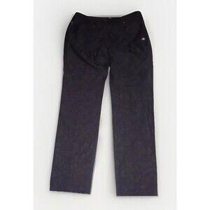 DONNA DEGNAN Black Lace Front Panel Slim Leg pants size 14
